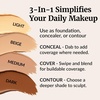 image:imageVibriance Complexion Sticks  Foundation for Mature Skin  Sheer Buildable Coverage Face Makeup Foundation for Older Women  3in1 Base Contour Concealer  Deep  Dark03 Warm Medium
